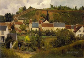 エルミタージュ ジャレの丘ポントワーズの眺め カミーユ ピサロ Oil Paintings